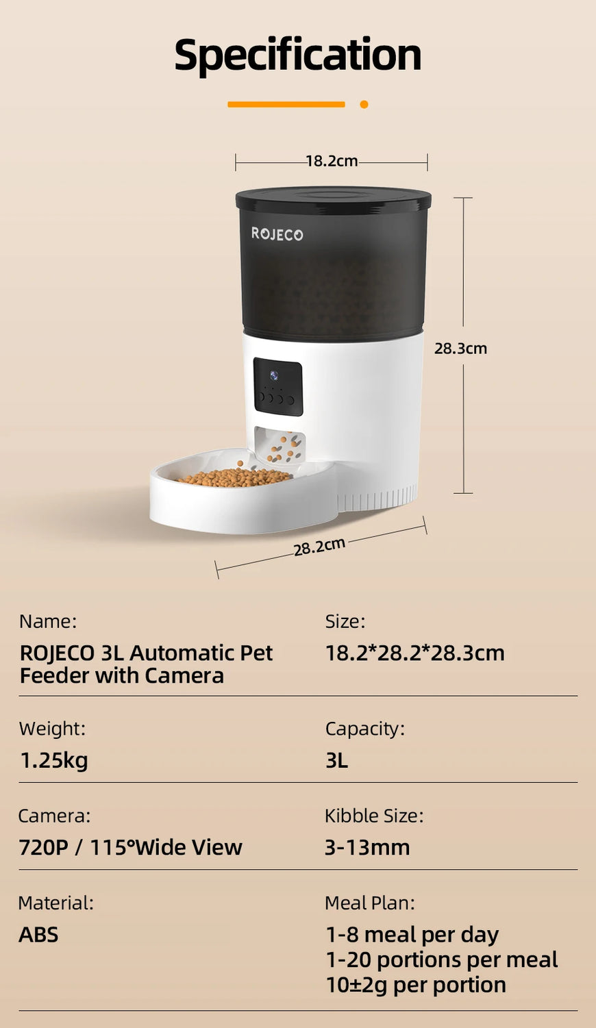 Automatic Pet Feeder With Video Camera Video 3L