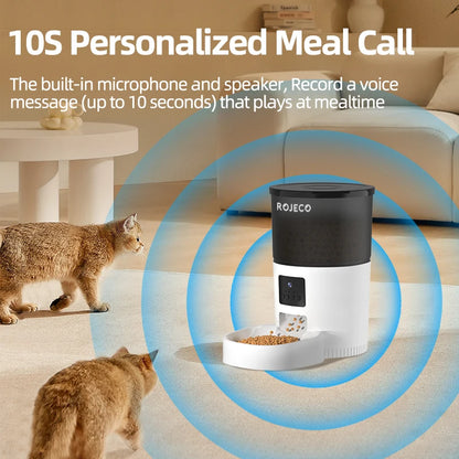 Automatic Pet Feeder With Video Camera Video 3L
