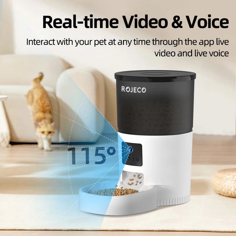 Automatic Pet Feeder With Video Camera Video 3L