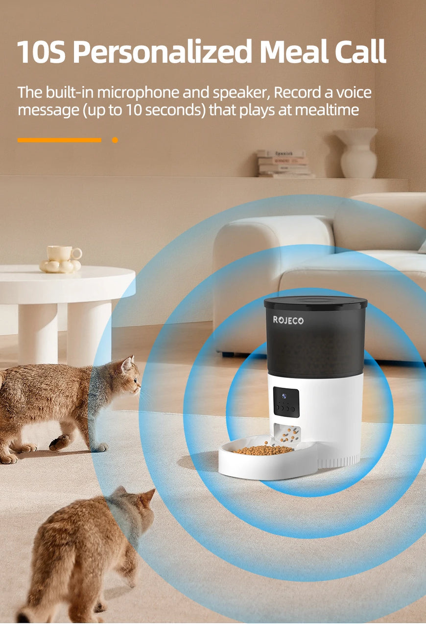 Automatic Pet Feeder With Video Camera Video 3L