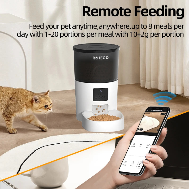 Automatic Pet Feeder With Video Camera Video 3L