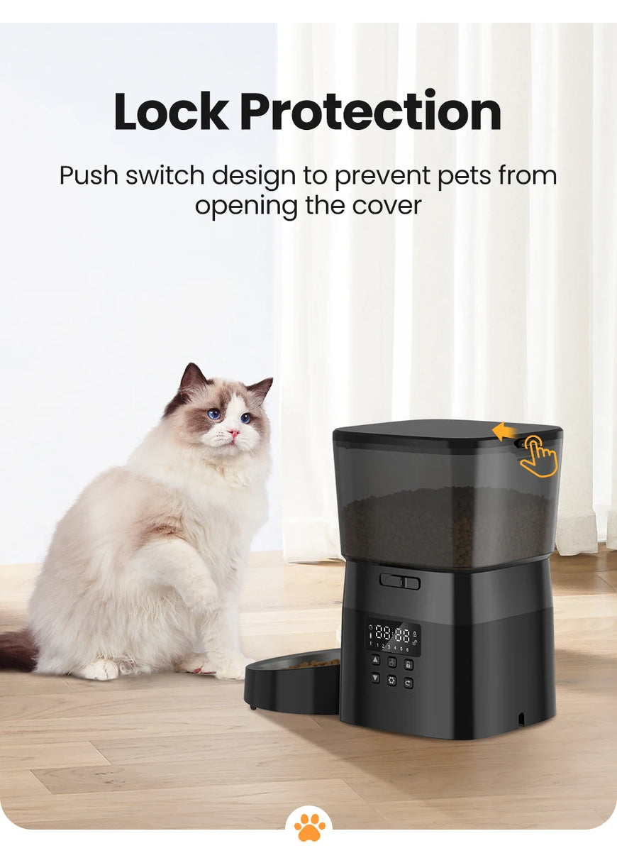 PawFriends Family™ Automatic Pet Feeder Button Version 2L