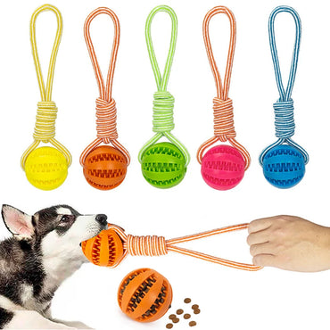 Dog Ball Toy with Rope